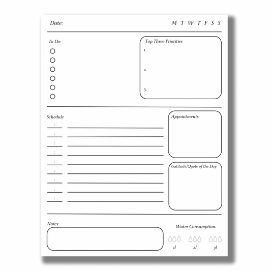 MM~Daily Planning Notepad