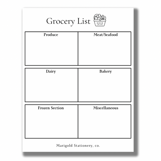 MM~Grocery Notepad